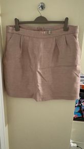 H&M Blush Pink with Shimmer Linen Skirt