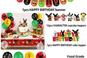 Cute Black Bunny Happy Birthday Set