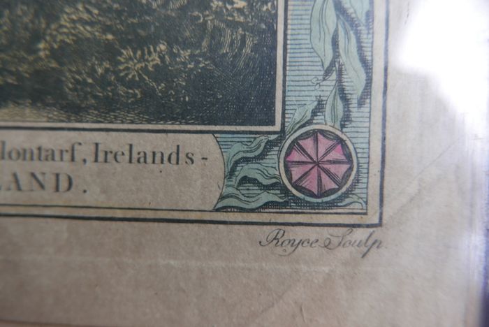 Antique "View of the Black Rocks... & View of Ringsend....Dublin Bay in IRELAND", antique print c 1800