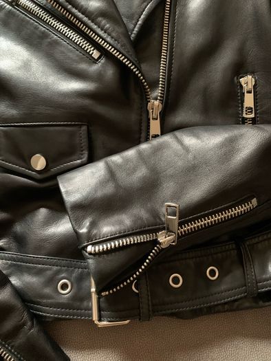 Whistles leather biker jacket