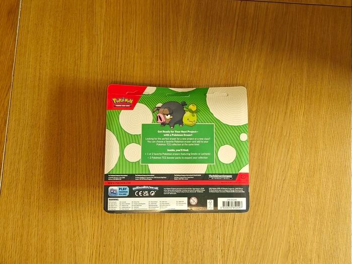 Pokemon TCG : Back to School 2023 Smoliv Eraser 2-Pack Blister