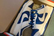nike dunk low blue and white size uk 9