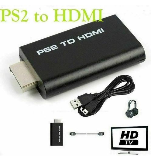 PS2 to HDMI Converter to HDMI Video Audio Adapter for Sony Playstation 2 Game