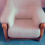 2 cream armchairs excellent condition very comfortable Image 2