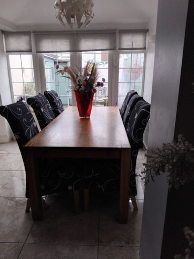 Solid wood table and chairs