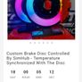 Pair of FastPrint3D SimHub LED Brake Discs + Long Cables - Brand New Image 2