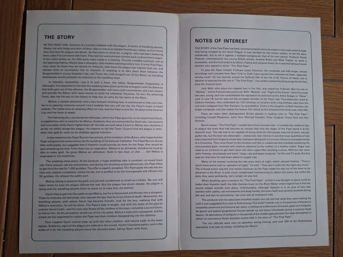 1972 The Pied Piper Press Kit Photos & Pressbook