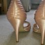 Jenny Packham pink jewel peep toe satin shoes Image 3