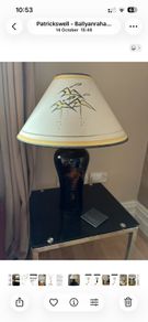 Louis Mulcahy Large Irish Pottery Lamp - Original Shade