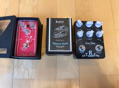 Bundle Guitar Effects FX pedals - Reverb + Distortions - price for all - postage