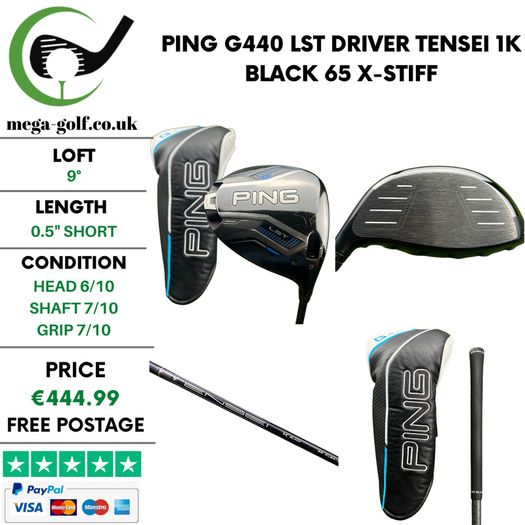 Ping G440 LST Driver / 9 Degree / Tensei 1K Black 65 X-Stiff