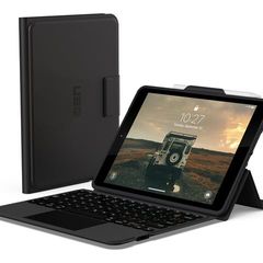 UAG - Apple iPad 7 8 9 Gen keyboard and folio case protective with trackpad bluetooth QWERTY UK Input Device