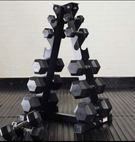 Vertical 6 Pair Dumbbell Storage Rack