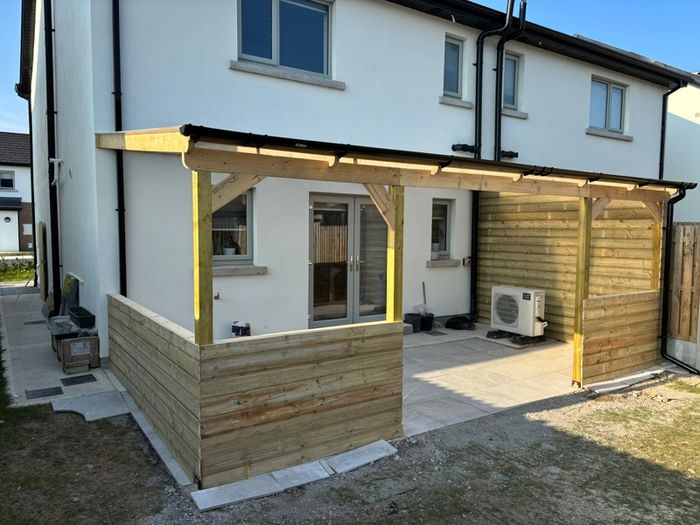 building pergola ,extension, side entry