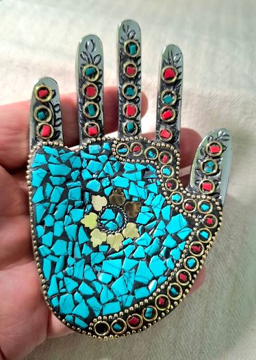 CLEARANCE Exquisite Metal Incense Holder with Genuine Stones - Perfect for Smudging & Ceremonial Use