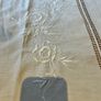 Vintage Hand Embroidered Large Fine Linen Tablecloth Image 3