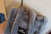 Fur grey handbag