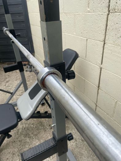 Full set of weights and 20kg Olympic bar