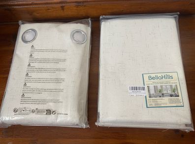Brand New curtains cream  66 x 90 inch