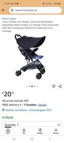 pram buggy sunshade