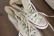 Converse white high top trainers chucks size 5