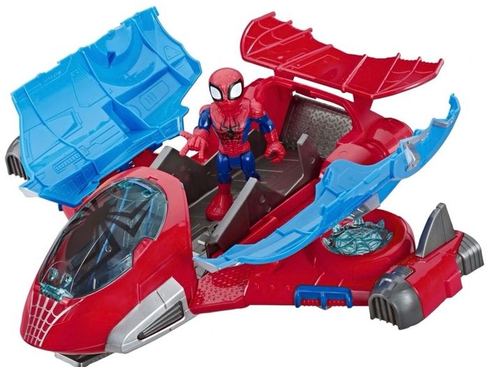 Marvel Super Hero Adentures Set Spider-Man Jetquarters