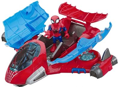 Marvel Super Hero Adentures Set Spider-Man Jetquarters