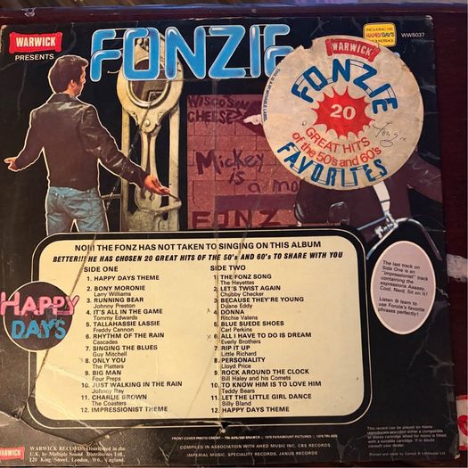 Fonzie Favorites Happy Days