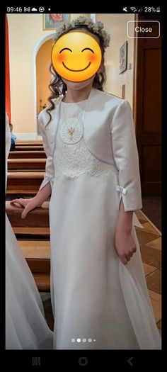 Communion dress with bolero
