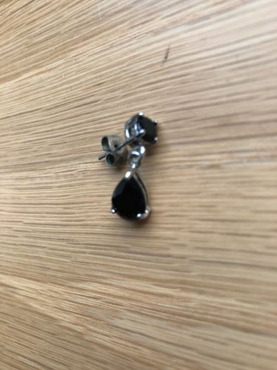 Black drop earrings