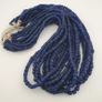 Vintage African Style Irregular Shape Cobalt Blue - 6.5mm-7.5mm Glass Beads Strand Image 9