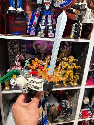 Power Rangers Lost Galaxy Gingaman DX GingaiOh Megazord Galactabeast BANDAI