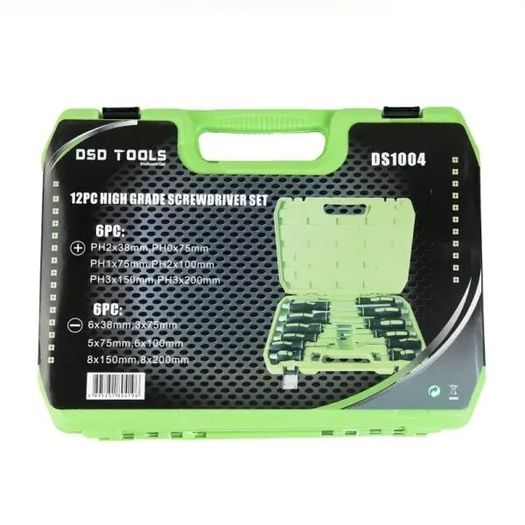 DSD TOOLS 12pc High Grade Screwdriver Set