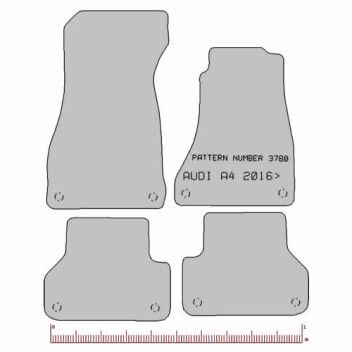 Audi A4 2016>2018 Exact Fit Mats