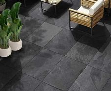 9 Brazilian black outdoor porcelain tiles 900x600