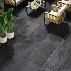 9 Brazilian black outdoor porcelain tiles 900x600
