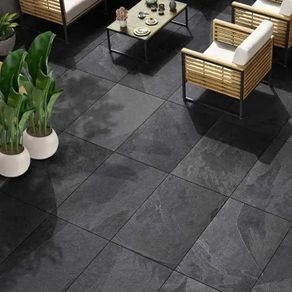 9 Brazilian black outdoor porcelain tiles 900x600