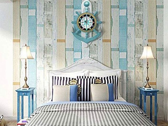 Beach Wood Contact Paper Peel and Stick Wallpaper Easily Removable Printed Stick Wall Paper Decorative Self Adhesive Shelf Drawer Liner Roll - 0.45 x 3 m (FREE POSTAGE)