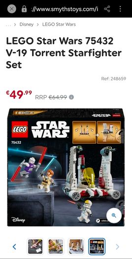 LEGO Star Wars, 75432, V-19 Torrent Starfighter Set