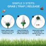 Spider Catcher, Bug Trap Catcher Extra Long with Handle, Safely Humanely Removes Spiders, Insects, Daddy Longlegs, Wasps, Bees and Moths, Original, Green (1) Image 2