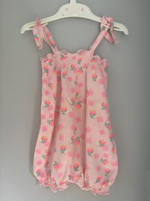 SEED Heritage light pink romper Sz3-6mths EUC