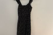 Floral black dress