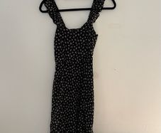 Floral black dress