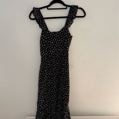 Floral black dress