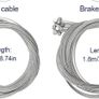 10 total cables.... Universal Brake-gear Cable for Bicycle  Pack of 5 bicycle brake cables 1.8 m long and 5 pieces bicycle gear cable 2 m long, for mountain bike, road bikes, bicycle Image 4