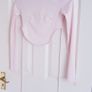 Nasty Gal Open Back Pink Top - Size 6 Image 6