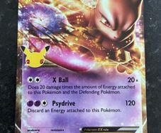 pokemon card Mewtwo 25th anniversary set