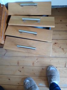 oak kitchen cabinet