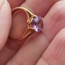 925 sterling silver ring with amethyst. Image 5