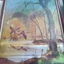 FRAMED A foil Print Pictures Ducks Woodlands Pond Image 4